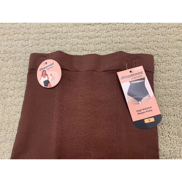 Shapermint High Waisted Brown Shaper Seamless Underwear Panty Small New - Picture 4 of 7